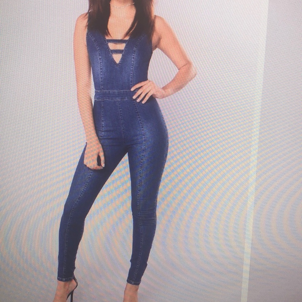 Jean Jumpsuit- Dark Wash